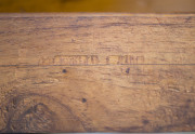 ANDREW LENEHAN (attributed) rare writing box with tambour top, Australian cedar, Sydney, circa 1850, makers stamp inside (illegible), 23cm high, 42.5cm wide, 41cm deep. - 15