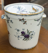 WEDGWOOD "Australian Flora" rare porcelain slops pail with lid, circa 1880, stamped "Wedgwood, Australian Flora", 27.5cm high, 34cm wide across the handles, 28cm diameter top rim - 4