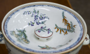 WEDGWOOD "Australian Flora" rare porcelain slops pail with lid, circa 1880, stamped "Wedgwood, Australian Flora", 27.5cm high, 34cm wide across the handles, 28cm diameter top rim - 10