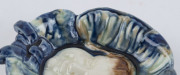 Two Australian pottery face plaque dishes titled on the reverse "WIN" and "DEAN" and dated 27/6/20. ​10.5 x 9.5cm - 4