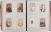 A leather-bound album containing cartes-de-visite; mainly of South Australian and Victorian origin. (199 images).  - 13