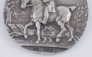 "The Hunters' Improvement & National Light Horse Breeding Society 1932" sterling silver medal in plush fitted box, (44mm). - 2