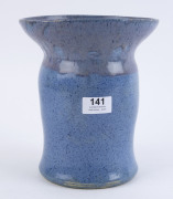 MERRIC BOYD tall pottery vase with flared rim, incised "Merric Boyd, 1928", ​22cm high, 19cm wide - 2