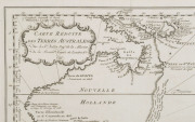 JACQUES BELLIN: "Carte Reduite Des Terres Australes, Par le Sr Bellin....", [Paris, 1753], lovely map showing hypothetical east coast of Australia, being the Dutch edition of 1758, 36x25cm. - 2