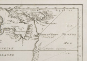 JACQUES BELLIN: "Carte Reduite Des Terres Australes, Par le Sr Bellin....", [Paris, 1753], lovely map showing hypothetical east coast of Australia, being the Dutch edition of 1758, 36x25cm. - 4