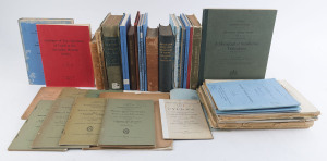 PALAEONTOLOGY, GEOLOGY & GEO-PHYSICS: A collection of Australian publications, circa 1900s - 1970s. (qty.).