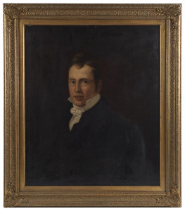 ARTIST UNKNOWN (19th century), portrait of a gentleman, oil on canvas, ​76 x 63cm
