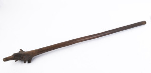 A rootstock club, carved hardwood, Fijian origin, 19th century, ​111.5cm high