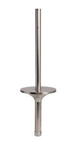 1972 Olympic Torch, nickel and chromium steel, 75cm tall, shaft with handguard, manufactured by Krupp, with legend at base, "Munchen 1972/ Spiele der XX Olympiade"