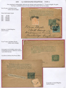 QUEENSLAND - Postal Stationery : WRAPPERS: (H&G #1, 4, 5 & 7) 1892-98 &frac12;d selection (7 unused, 23 used) incorporating three designs - Shaded Oval, Void Oval, & Void Oval with Four Corner Values - with varieties, different paper stocks, uprated usage, and - 3