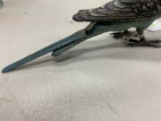 FRANZ BERGMANN Austrian cold painted bronze budgerigar, circa 1900, 17cm long - 4