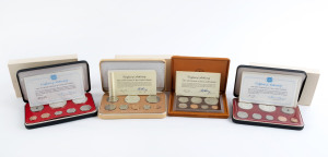 Coins - World : PROOF COIN SETS: comprising 1975 & 1976 sets from both Papua New Guinea and Cook Islands, 1975 Cook Island set without cardboard sleeve, Retail $270.