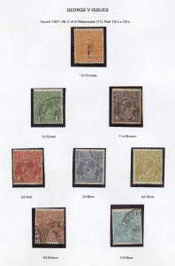 General & Miscellaneous : 1913-75 modest collection mostly used in Seven Seas album with Roos to CofA 5/-, KGV Heads to 1/4d, Engraved 6d Kooka, KGV commemoratives incl. postally used 5/- Bridge (defect), Decimals with few mint oddments to $4; mixed condition with toning issues. (few 100s)