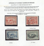 General & Miscellaneous : 1913-75 modest collection mostly used in Seven Seas album with Roos to CofA 5/-, KGV Heads to 1/4d, Engraved 6d Kooka, KGV commemoratives incl. postally used 5/- Bridge (defect), Decimals with few mint oddments to $4; mixed condi - 2