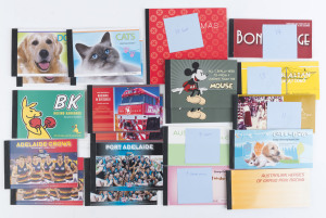 Decimal Issues : POSTAGE: Ex-dealer's stock of Noughties era booklets with "cheque book" types, most with varying quantites of booklets removed, plus selection of complete prestige booklets; total face value $750. Lots of easy "peel-and-stick" postage for busy traders.