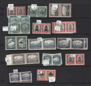 SOUTH AFRICA : 1880s-1960s ex-dealer's stock on Hagners in ringbinder with Provinces oddments, incl. OFS 1882-86 £2 MLH, South Africa incl.1928 Voortekker mint, 1936 ½d & 1d 'JIPEX' sheetlets mint, Officials with 1930-47 10/- vertical pairs used (2),1950- - 3