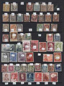 REST OF THE WORLD - General & Miscellaneous Lots : FOREIGN 'A' to 'Z': ex-dealer's 1850s-1980s stock on Hagners in six display books, mostly single stamps (few sets noted), the vast majority priced at less than $1 with a smattering of stamps prices up to $100 (Belgium imperf 20c); better stamps (including imperfs) to be found in Denmark, France & French Community, Netherlands, Norway & Switzerland, plus useful Egypt & Ireland; 19th century materal in rather mixed condition, otherwise mostly fine