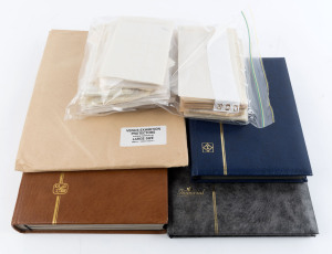 Philatelic Literature & Accessories : Philatelic accessories with pre-loved stockbooks (3), quantity of glassines, "Venus" exhibtion page protectors, cover album with protective sleeves, phone card album with modest collection of phone cards. etc. (qty)