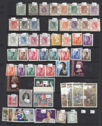 HONG KONG : 1860s-1970s ex-dealer's mostly used stock on Hagners in display book, with QV to 30c incl. No Wmk 18c lilac, Crown CC 10c mauve 'AC/&Co' perfin, Crown CA 1884 10c green & 1900 2c dull green marginal pair both mint, KEVII to Crown/CA $1, KGVI t - 2