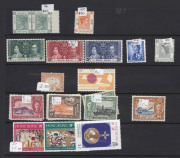 HONG KONG : 1860s-1970s ex-dealer's mostly used stock on Hagners in display book, with QV to 30c incl. No Wmk 18c lilac, Crown CC 10c mauve 'AC/&Co' perfin, Crown CA 1884 10c green & 1900 2c dull green marginal pair both mint, KEVII to Crown/CA $1, KGVI t - 3