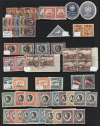 SOUTH-WEST AFRICA : 1920s-80s ex-dealer's stock on Hagners in display book, incl. 1931 Pictorials 20/- Falls vertical pair used, 1935 Jubilee used, 1941 War Effort set mint (plus duplicates), New Currency range of SWA and Namibia mostly mint sets plus M/S