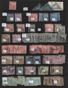 SOUTH AFRICA : 1860s-1990s ex-dealer's mostly used stock on Hagners in two display book with pre-federation selections from COGH, Natal, OFS & Transvaal with KEVII to &pound;1, also Zululand with 1888-93 3d to 6d Overprints and 1894 1/- & 2/6d Tablets; federate
