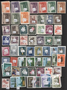 REST OF THE WORLD - General & Miscellaneous Lots : BRITISH COMMONWEALTH: 'M' to 'N' ex-dealer's 1880s-1980s mint stock of mostly single stamps, part/short sets and complete sets on Hagners in a display book, with Madagascar 1895 2d & 4d Runners, Malawi/Nyasaland incl. 1953-54 QEII set MLH, Malaya/Malaysia including useful North Borneo values, Malta, Montserrat, Mauritius incl. 1937 20c Coronation variety "Line by sceptre", Morocco Agencies, Nauru with 1960s set & multiples (MUH), Norfolk Island
