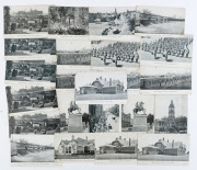 AUSTRALIAN PICTURE POSTCARDS - Victoria : VICTORIA WELCOMES/THE AMERICAN FLEET': 1908 incomplete set [11/12], with some cards dupilcated, mixed condition.(23)