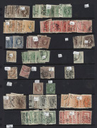 Greece : 1860s-1980s ex-dealer's stock mint & used in ring-binder, predominantly low budget material with 1860s-1880s imperf Hermes Heads, plenty of 1940s-80s commemoratives set */** and/or used, and a little back-of-book material; duplication throughout, - 3