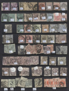 GREAT BRITAIN : 1850s-early 2000s ex-dealer's used stock (no imperfs) in two volumes with plenty of better items including range of 1d Red plates incl. Pl.219, &frac12;d Bantams (7), 2d Blues (13), good range of Surface Printed, some duplicated, incl. 1867-70 9d - 2