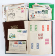 REST OF THE WORLD - General & Miscellaneous Lots : World Collection mint and used with Australia with imprint blocks incl.1932 6d Kooka, KGVI 3d Blue Die I imprint block of 4 (perf separations), also mint New Zealand 1940 Centennial set, Norfolk Island 19