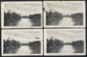 QUEENSLAND - Postal Stationery : POSTAL CARDS (VIEWS): 1910 Four Corners View Card view 'Scene on the Upper Johnstone River, North Queensland', four postally used examples comprising 1911 Red Hill to Howard, Coowonga to Tewantin or Warwick to Allora, the - 2