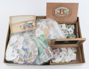 REST OF THE WORLD - General & Miscellaneous Lots : Balance of a worldwide accumulation with several "schoolboy" collections with modest pickings, Australia sheet of 100 22c Waltzing Matilda MUH, world mixture in cigar box, covers including New Guinea 194 - 2