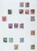 GREAT BRITAIN : 1841-1951 mostly used collection with QV imperf 1d red (2) & White Lines Added 2d blue, perforated 2d blues (4); range of Surface Printed incl. 1855-57 Emblems 1/- & 1862-64 Emblems 1/-, 1867-80 10d pale red-brown & 2/- dull blue, later QV - 2