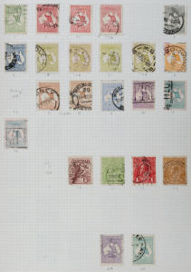 General & Miscellaneous : 1913-99 used collection in Stamford 'Major' album with slipcase with Roos to 3rd Wmk 2/- & CofA 5/- (CTO), Engraved 6d Kooka, KGV Heads to 1/4d, KGV commemoratives largely complete incl. 5/- Harbour Bridge well-centred CTO, Robes to £1, Arms to £2, £sd Navigators set, range of decimal commemoratives with many complete sets, also some Australia Territories and a few Australian Colonies at back of the album; condition generally fine.