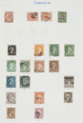 CANADA : 1859-1990s used collection in Stamford 'Major' album with slipcase from 1859 1c & 5c Beaver (2), Large Queens to 6c, 12&frac12;c (2) & 15c (3), Small Queens to 10c (2), 1893 20c & 50c, 1897 10c & 50c Jubilee, 4-Corner Maples to 10c & 2-Corner Maples to 