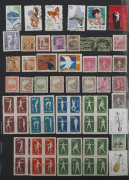 CHINA : 1900s-1990s accumulation with bettter items including 1960 Chrysanthemums used,1964 Peonies mint (Cat.375) 1974 National Day MUH (2 sets, blemishes), also Cultural Revolution era with a few genuine used stamps mixed in the many reprints; also Pro - 12