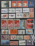 CHINA : 1900s-1990s accumulation with bettter items including 1960 Chrysanthemums used,1964 Peonies mint (Cat.375) 1974 National Day MUH (2 sets, blemishes), also Cultural Revolution era with a few genuine used stamps mixed in the many reprints; also Pro - 13