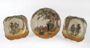 Three Royal Doulton "Under The Greenwood Tree" porcelain plates,