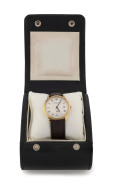 FREDERIQUE CONSTANT gents wristwatch with gold plated top and stainless steel back, quartz movement, Roman numerals with date window and subsidiary dial. Housed in a non branded box