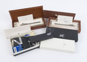 Pens and accessories, an accumulation including MONT BLANC and FABER-CASTELL