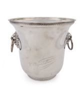 Veuve Clicquot Ponsardin silver plated champagne ice bucket, 20th century, 21cm high, 23cm wide