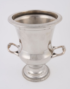 A silver plated champagne ice bucket, 20th century, 28cm high, 25cm wide