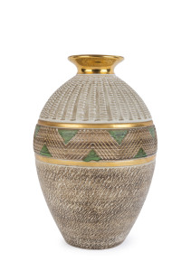 LUCIEN BRISDOUX French Art Deco pottery vase, signed "L. Brisdoux", 33cm high