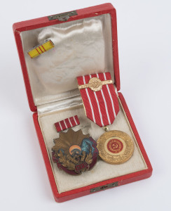 Two Soviet era medals, mid 20th century.