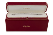 CARTIER 18ct white gold bracelet in original box, ​18cm long, 10.8 grams