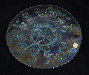 IMPERIAL American glass cake plate, 20th century, 27.5cm diameter