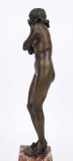 CLAIRE COLINET (1880 - 1950), Darling, circa 1920, bronze on a marble base, signed "Cl. J.R. Colinet", foundry seal inset in base "MHM", ​36cm (48cm with base). - 5