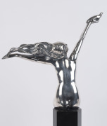 AMEDEO GENNARELLI (1881-1943), "The Carrier Pigeon", silvered bronze on 3-tiered onyx base, circa 1925, signed "A Gennarelli" to the base, with foundry mark to bottom (left cheek), 57cm including base. Provenance: Bunda Fine Jewels & Antiques, November 2 - 4