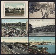 1900s-30s array (few later) in album many from British Commonwealth islands including Aden, Barbados, Bermuda (incl. "Hamilton Cricket Field"), Ceylon, Fiji (real-photo types), Gibraltar, Jamaica, Malta, St Lucia (incl. "Ladies Pavilion, Cricket Field, Ca - 2